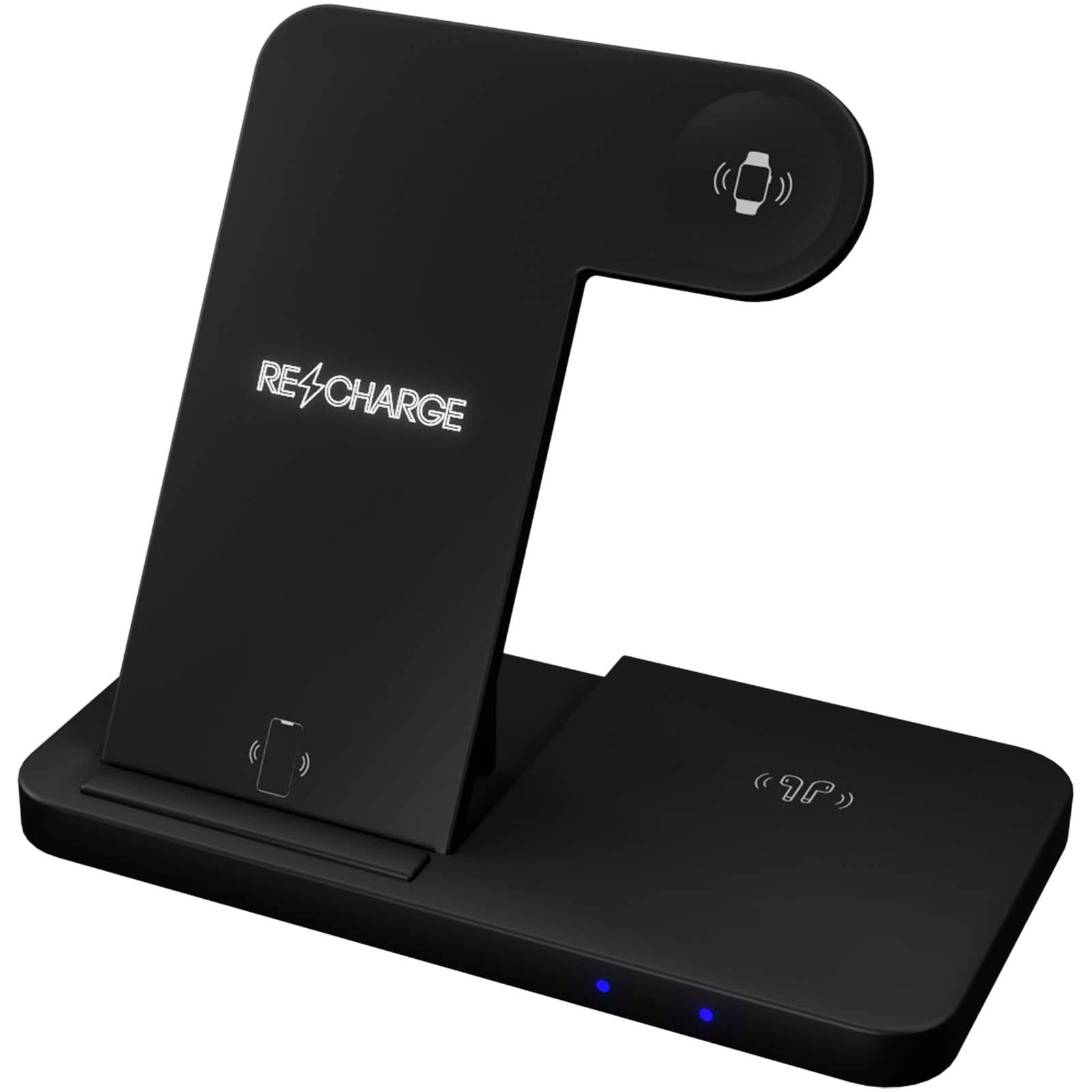 Bază de încărcare wireless SCX.design W28 3-în-1 cu suport pentru telefon
