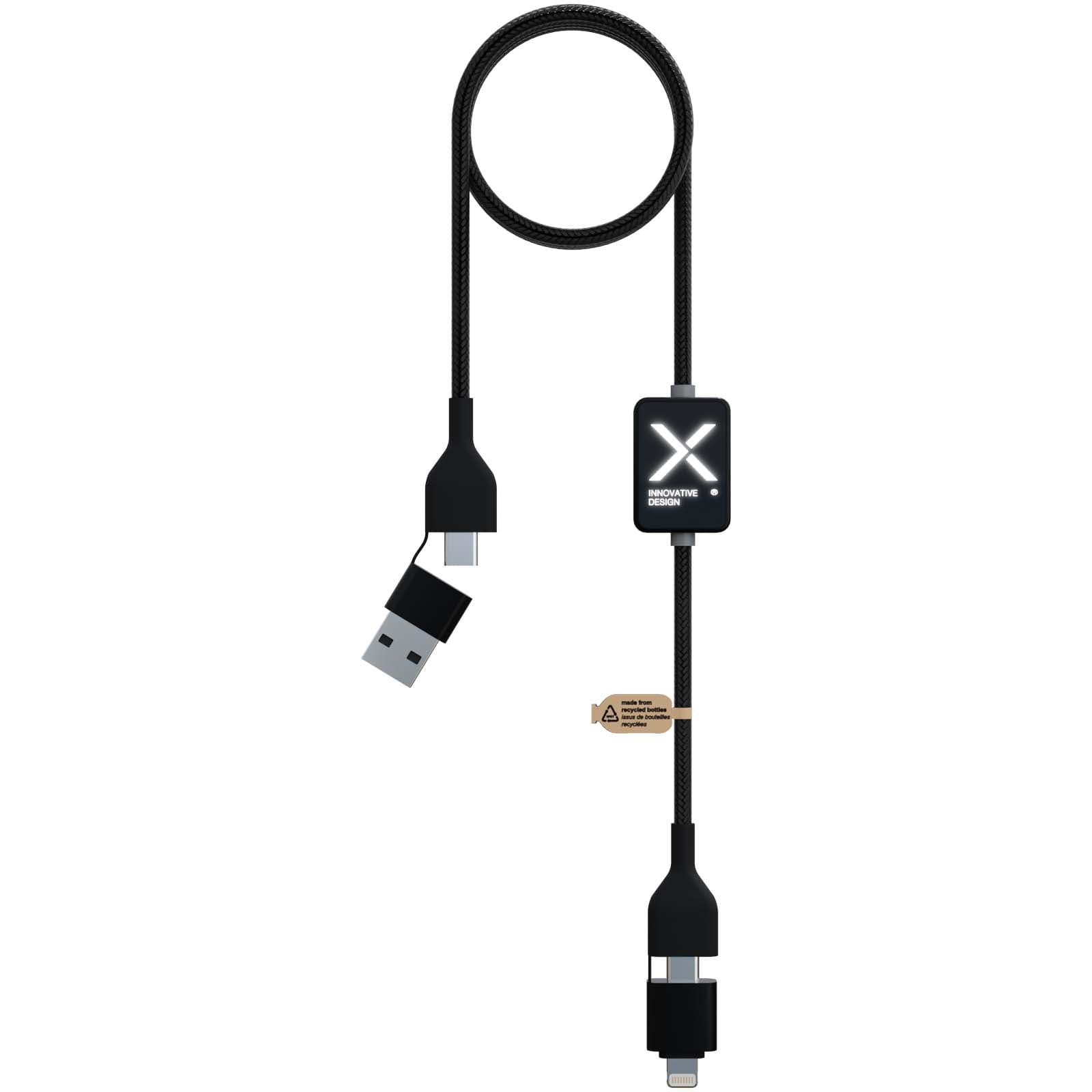 Cablu de încărcare cu comutator SCX.design C32 60W cu logo luminos