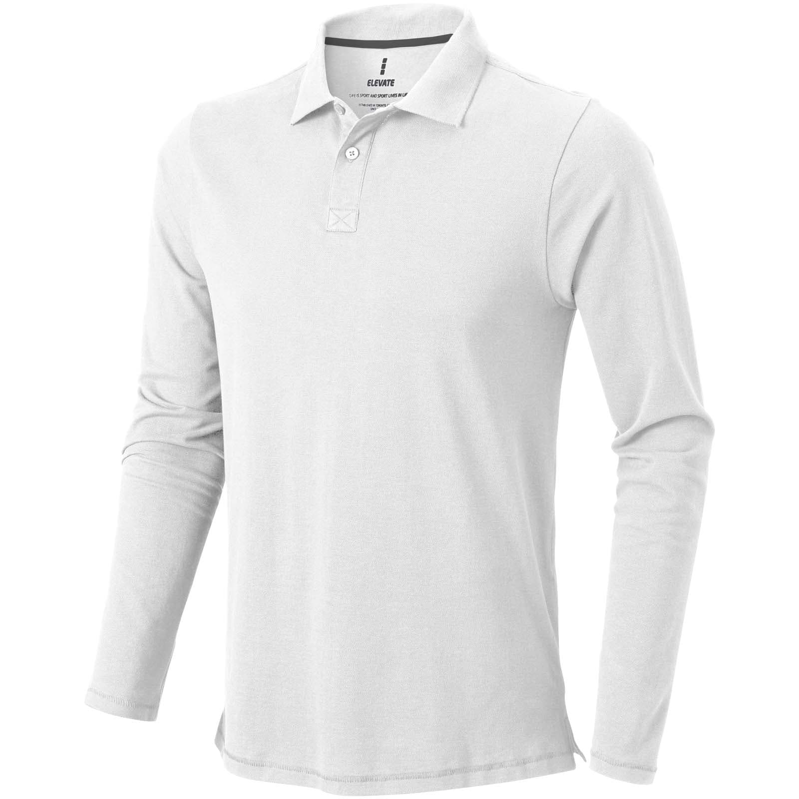 Tricou polo pentru bărbați cu mânecă lungă Calgary 180 g/m²