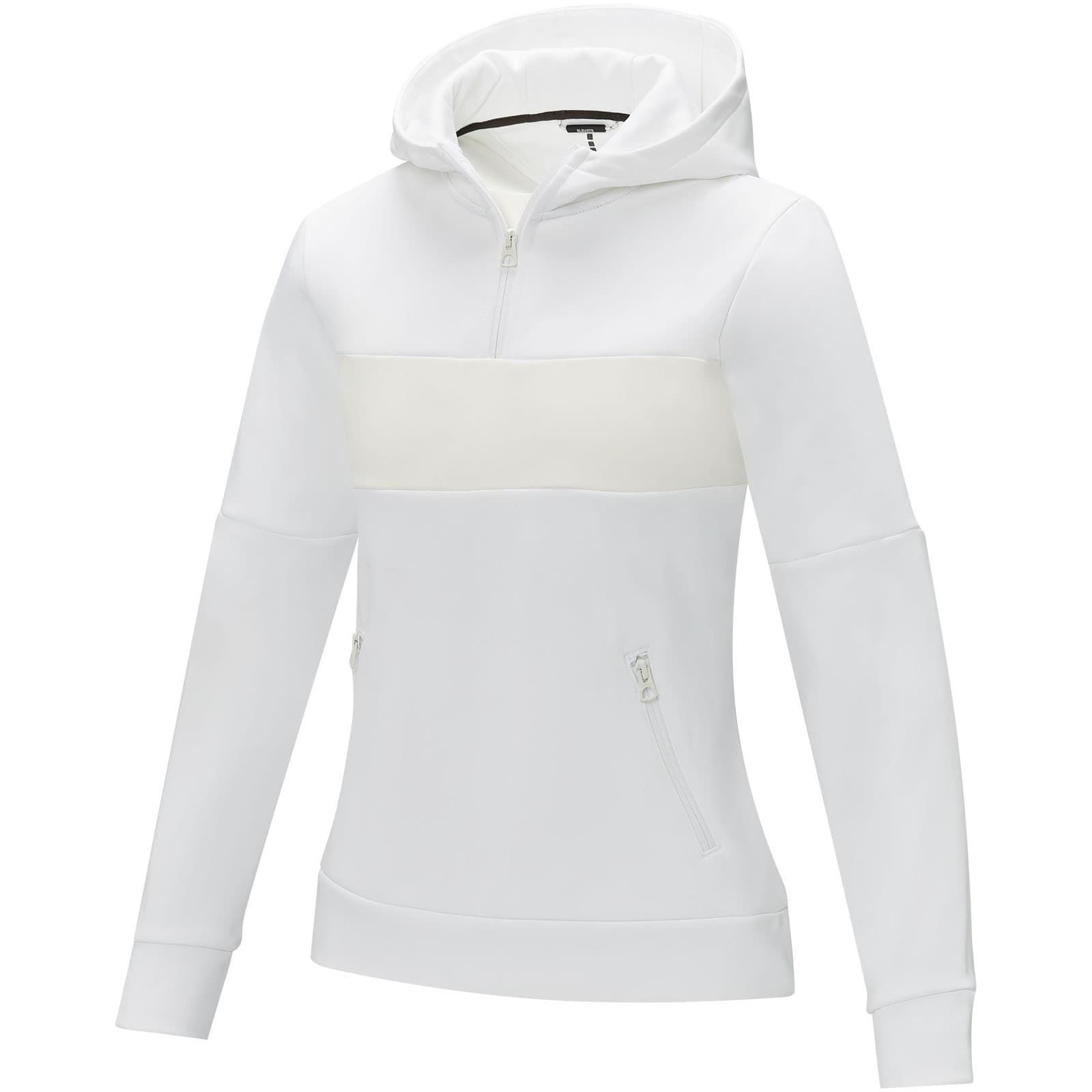 Pulover anorak cu glugă și fermoar pe jumătate pentru femei Sayan