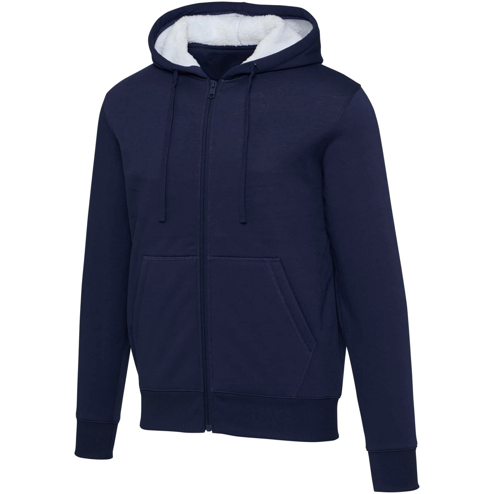 Hanorac cu fermoar integral din sherpa Natron de 320 g/m²