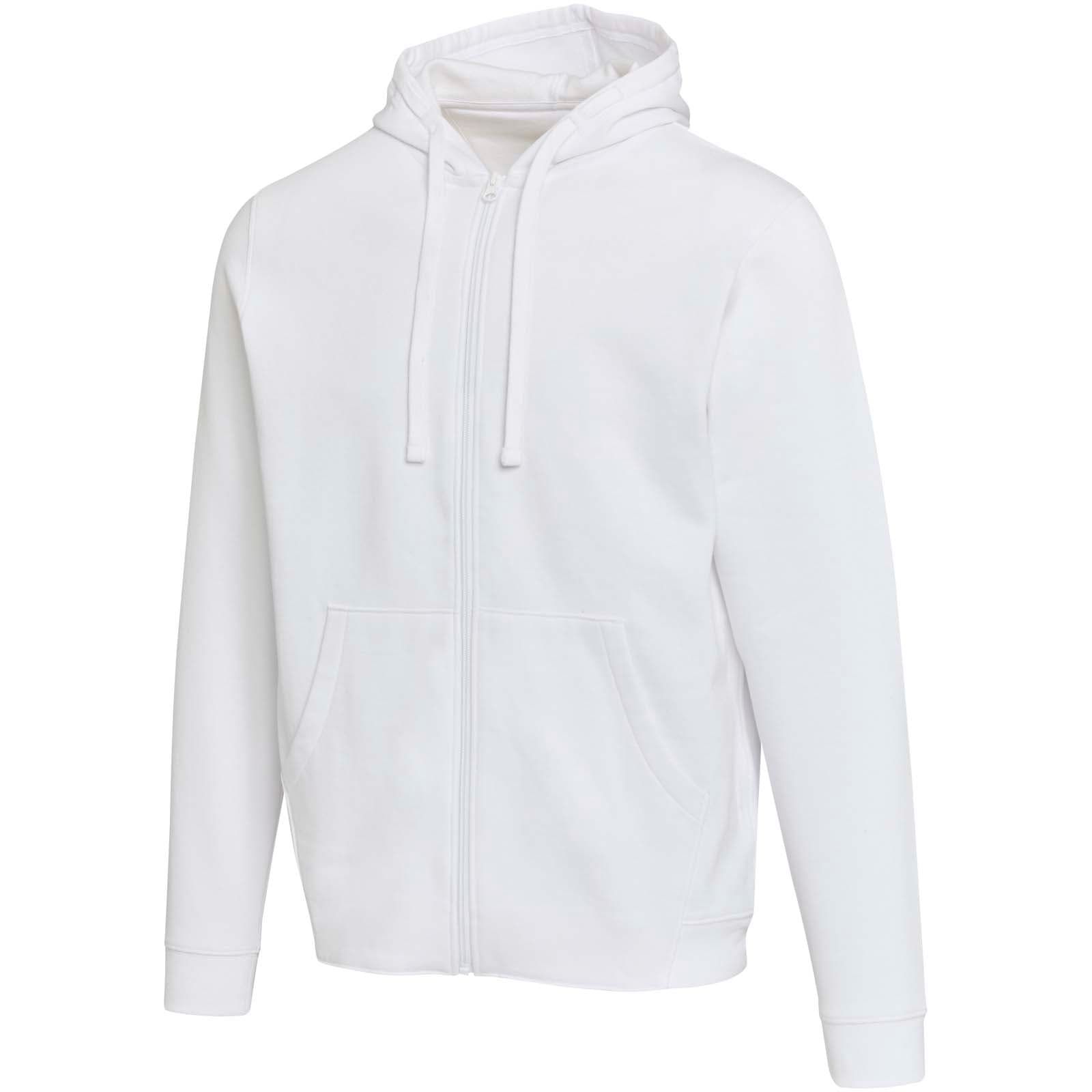 Hanorac unisex cu fermoar integral Jasper de 280 g/m² din bumbac organic OCS și material reciclat