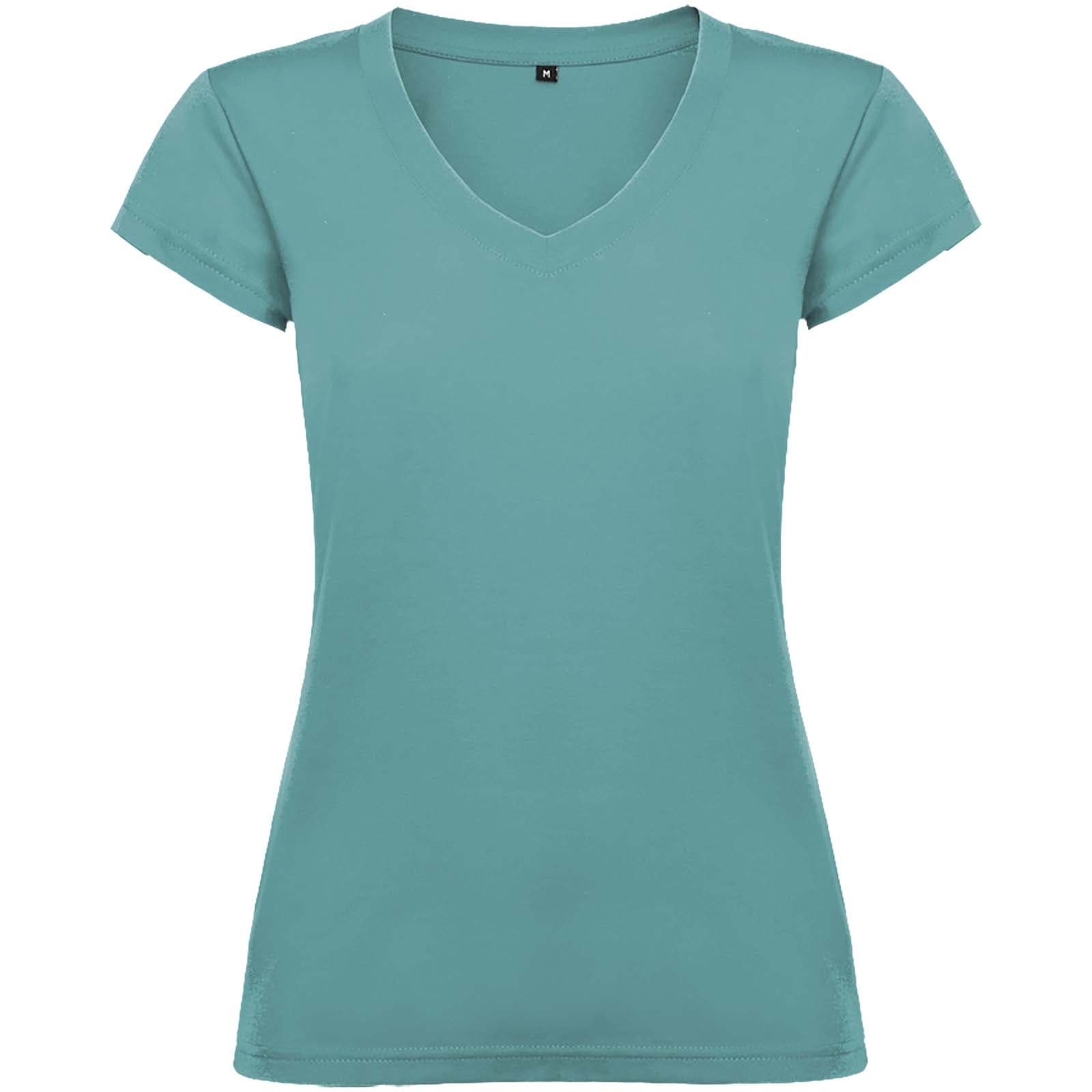 Tricou cu decolteu în V pentru femei Victoria, 155 g/m², cu mânecă scurtă